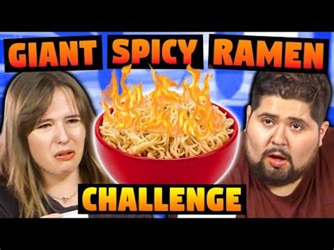 giant spicy ramen react chanel|GIANT SPICY NOODLE CHALLENGE! .